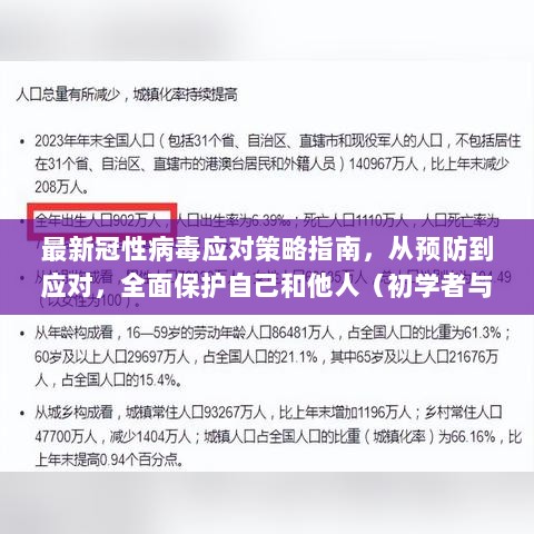 最新冠性病毒应对策略指南，从预防到应对，全面保护自己和他人（初学者与进阶用户适用，2024年11月版）