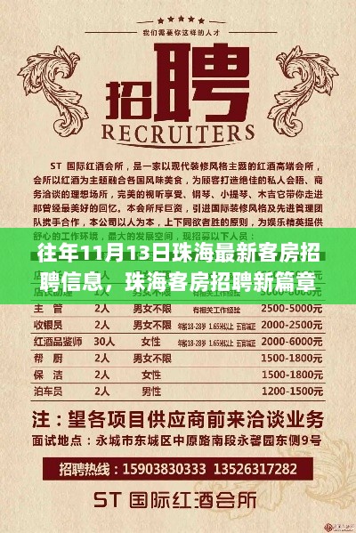 珠海客房招聘新篇章，学习变化，自信启航梦想之旅