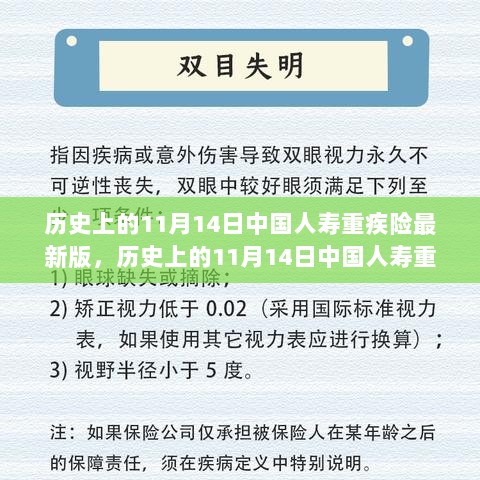 历史上的11月14日中国人寿重疾险最新版发布，深度解读与观点阐述