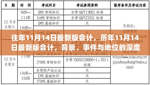 历年11月14日最新版会计深度解析，背景、事件与地位探究