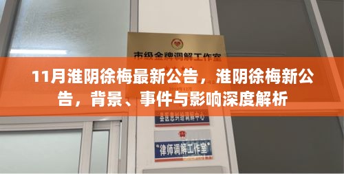 淮阴徐梅最新公告深度解析，背景、事件与影响全揭秘