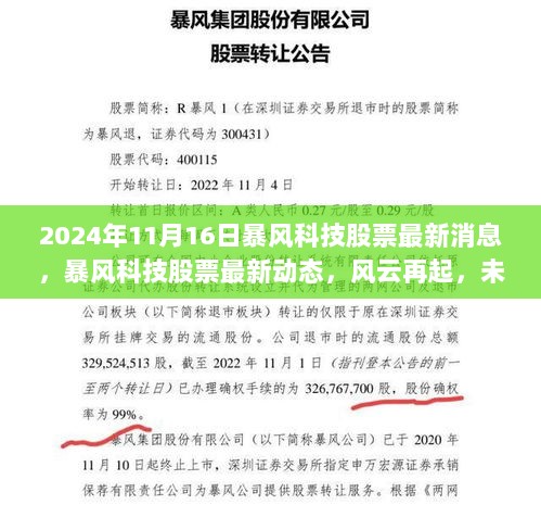 暴风科技股票最新动态，风云再起，未来走向何方？