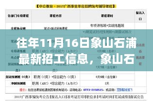 象山石浦新招工信息启示录，把握机遇，成就梦想励志之旅！