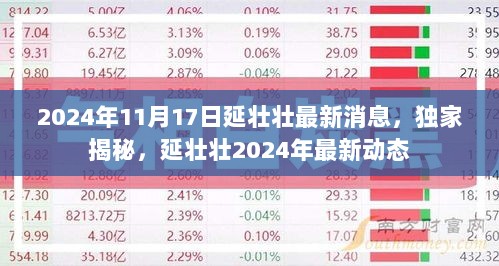 独家揭秘，延壮壮最新动态与消息——2024年11月17日更新