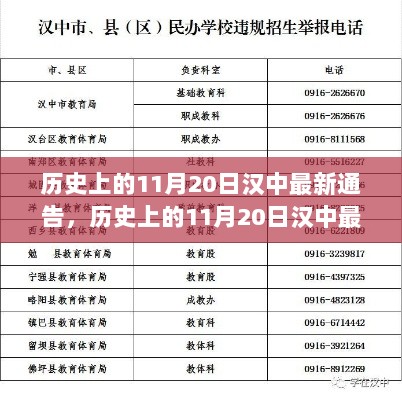 历史上的11月20日汉中最新通告详解，初学者与进阶用户的指南