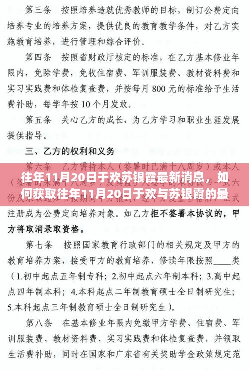 往年11月20日于欢与苏银霞最新消息揭秘，获取更新详细步骤指南