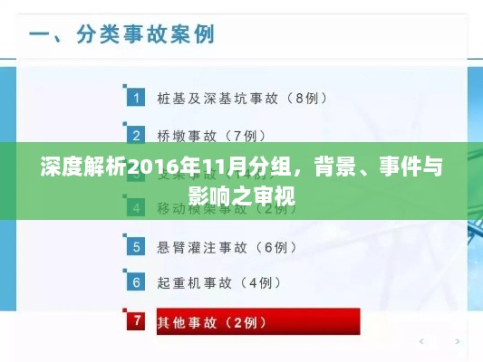 深度解析2016年11月分组，背景、事件与影响之审视