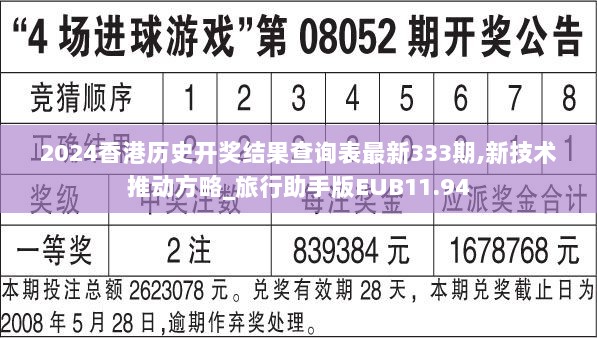 2024香港历史开奖结果查询表最新333期,新技术推动方略_旅行助手版EUB11.94