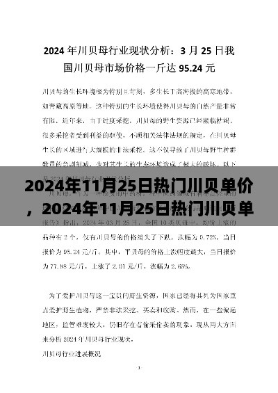 2024年11月25日川贝单价走势解析与观点探讨