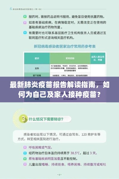 最新肺炎疫苗报告解读指南，如何为自己及家人接种疫苗？