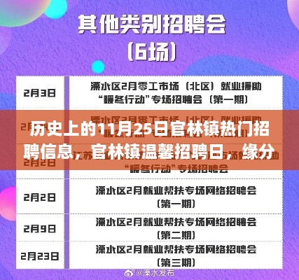 历史上的11月25日官林镇热门招聘信息，官林镇温馨招聘日，缘分与友情的交织