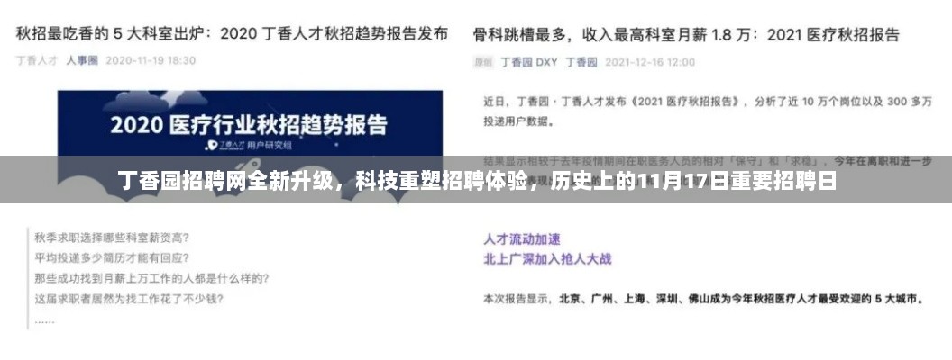 丁香园招聘网全新升级，科技重塑招聘体验，历史上的11月17日重要招聘日