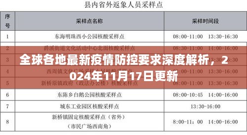 全球各地最新疫情防控要求深度解析，2024年11月17日更新