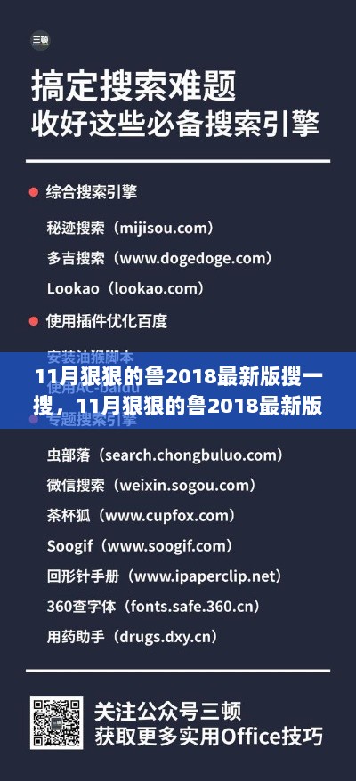 11月狠狠的鲁2018最新版使用指南，搜索与体验步骤揭秘