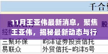 王亚伟最新动态与行业洞察揭秘（11月最新消息聚焦）