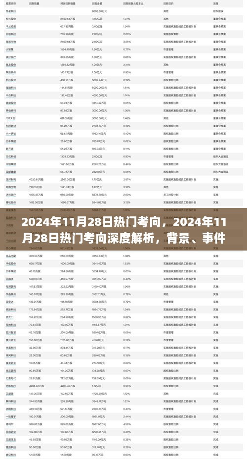 2024年11月28日热门考向深度解析，背景、事件与影响全解析