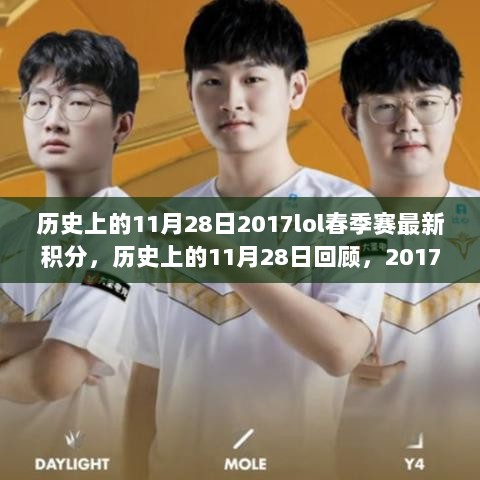 历史上的11月28日，回顾2017年LOL春季赛积分榜最新动态