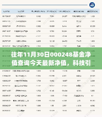 智能基金净值查询系统体验报告，科技助力一键掌握000248基金最新净值动态