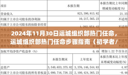 运城组织部热门任命步骤指南，从初学者到进阶用户，掌握最新任命资讯（截至2024年11月）