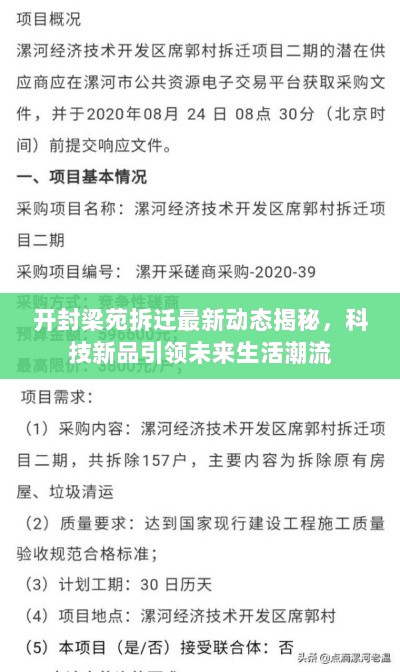 开封梁苑拆迁最新动态揭秘，科技新品引领未来生活潮流