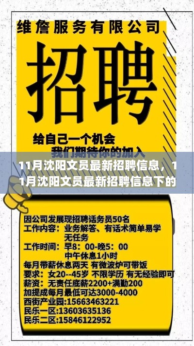 11月沈阳文员最新招聘信息，11月沈阳文员最新招聘信息下的就业观察与个人观点