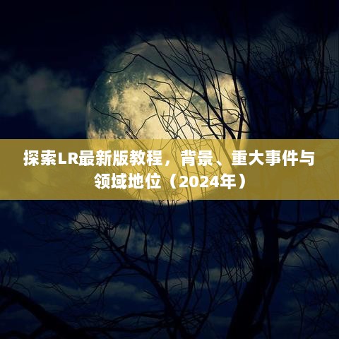 探索LR最新版教程，背景、重大事件与领域地位（2024年）