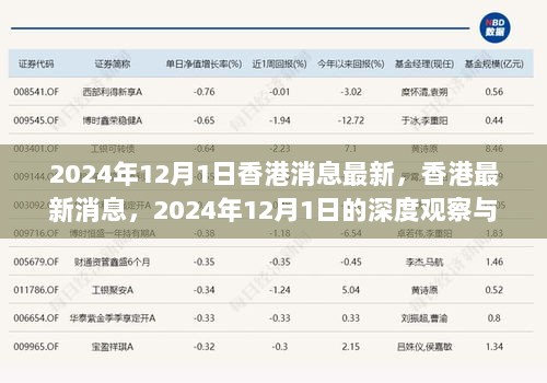 香港最新消息深度观察，2024年12月1日的最新动态与影响分析