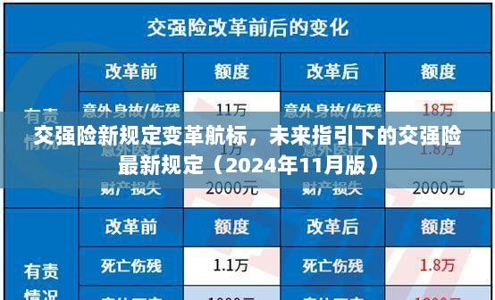 交强险新规定变革航标，未来指引下的交强险最新规定（2024年11月版）