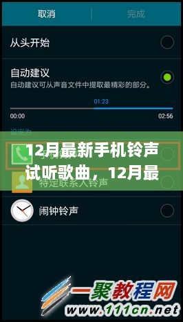 12月最新流行手机铃声试听，时尚潮流元素瞬间升级你的手机