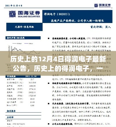 揭秘得润电子，历史上的创新巨头与最新公告回顾