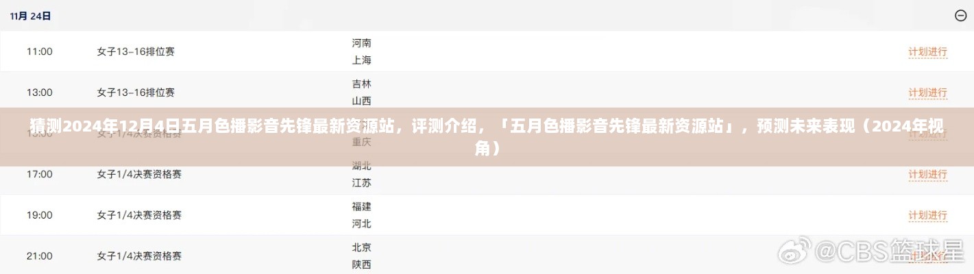 五月色播影音先锋最新资源站，预测与评测介绍（2024年视角）