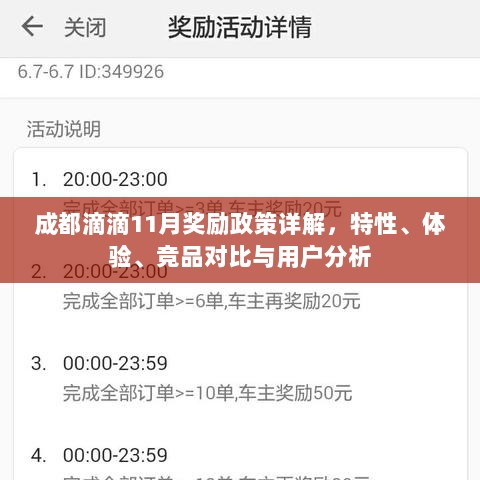 成都滴滴11月奖励政策详解，特性、体验、竞品对比与用户分析