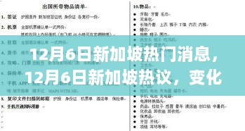 12月6日新加坡热议，变化中的学习之旅，自信成就感的绽放之路