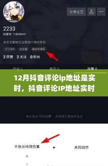 抖音评论IP地址实时定位指南，从入门到精通揭秘12月实时定位功能