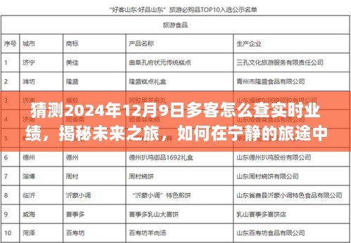 揭秘未来之旅，探寻多客业绩的奇迹之旅，如何在宁静中把握实时业绩与美景同行。