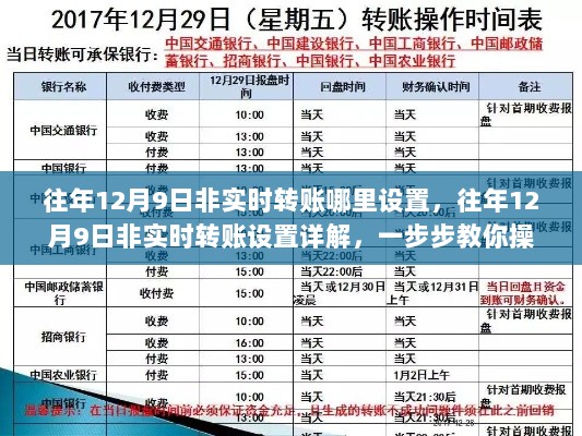 往年12月9日非实时转账设置指南，详解操作步骤