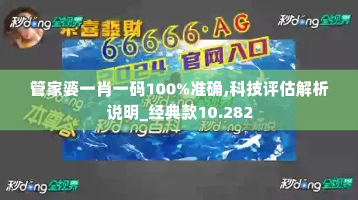 管家婆一肖一码100%准确,科技评估解析说明_经典款10.282