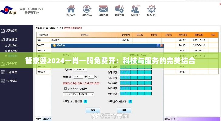 管家婆2024一肖一码免费开：科技与服务的完美结合