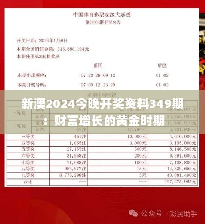 新澳2024今晚开奖资料349期：财富增长的黄金时期