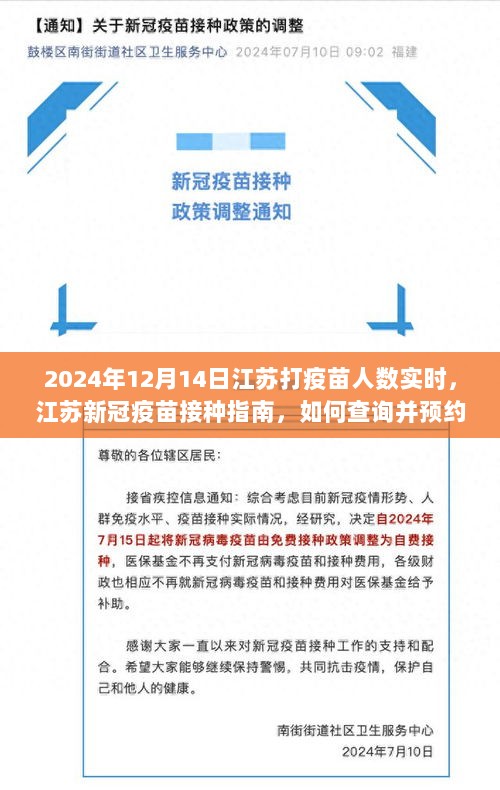 江苏新冠疫苗接种实时动态，预约指南与活动查询，2024年12月14日疫苗接种人数更新中