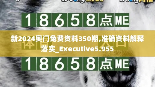 新2024奥门兔费资料350期,准确资料解释落实_Executive5.955