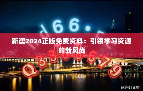 新澳2024正版免费资料：引领学习资源的新风尚