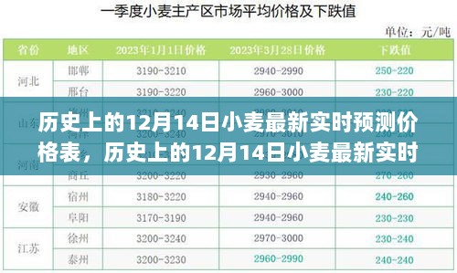 历史上的12月14日小麦最新实时预测价格表，全面解读产品特性与体验