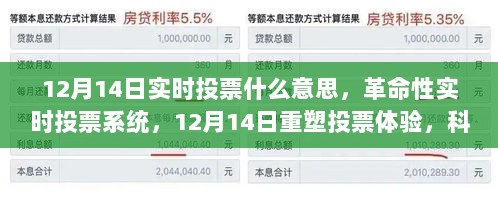 12月14日实时投票系统重塑投票体验，科技引领民主新纪元革命性实时投票系统亮相！