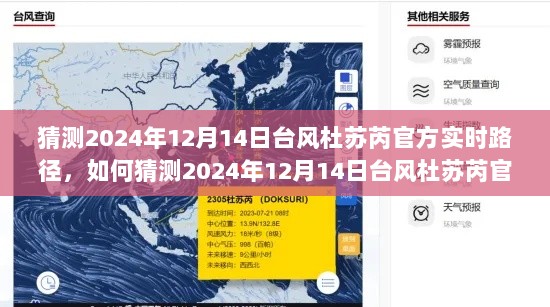 如何预测2024年12月14日台风杜苏芮官方实时路径，步骤指南