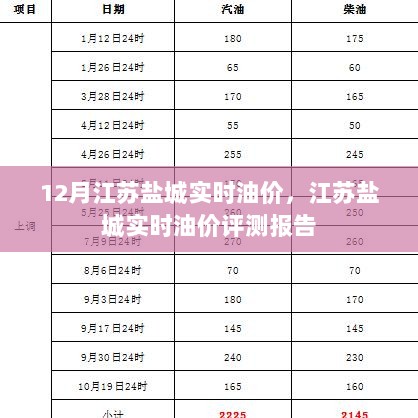 江苏盐城实时油价评测报告，最新油价动态分析（12月版）