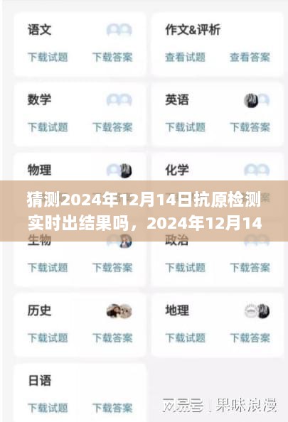 关于2024年12月14日抗原检测能否实时出结果的探讨与观点解析