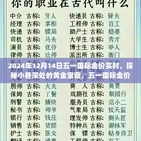 探秘黄金宝藏，五一国际金价实时揭秘与独特金店的奇妙之旅（2024年12月14日）