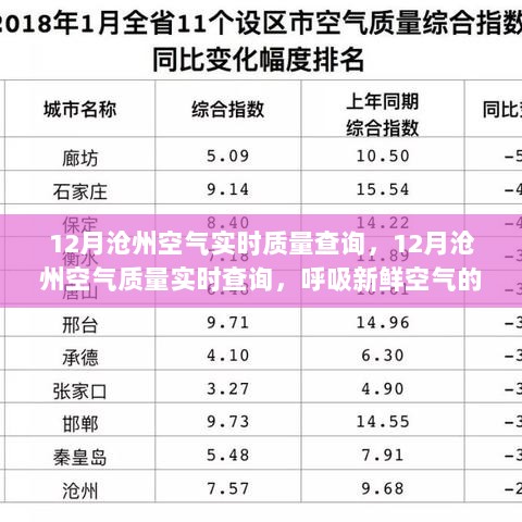 12月沧州空气质量实时查询与呼吸新鲜空气指南