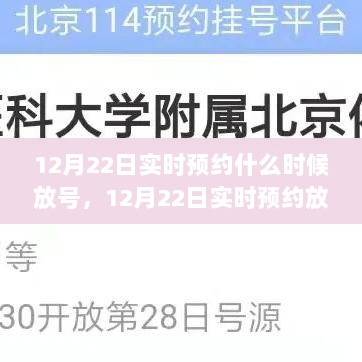 12月22日实时预约挂号攻略，放号时间及预约挂号步骤详解